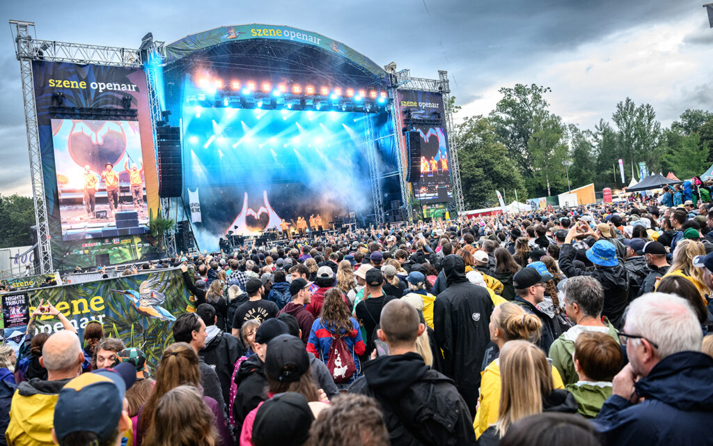 Hier sieht man die Stimmung beim Szene Openair Lustenau